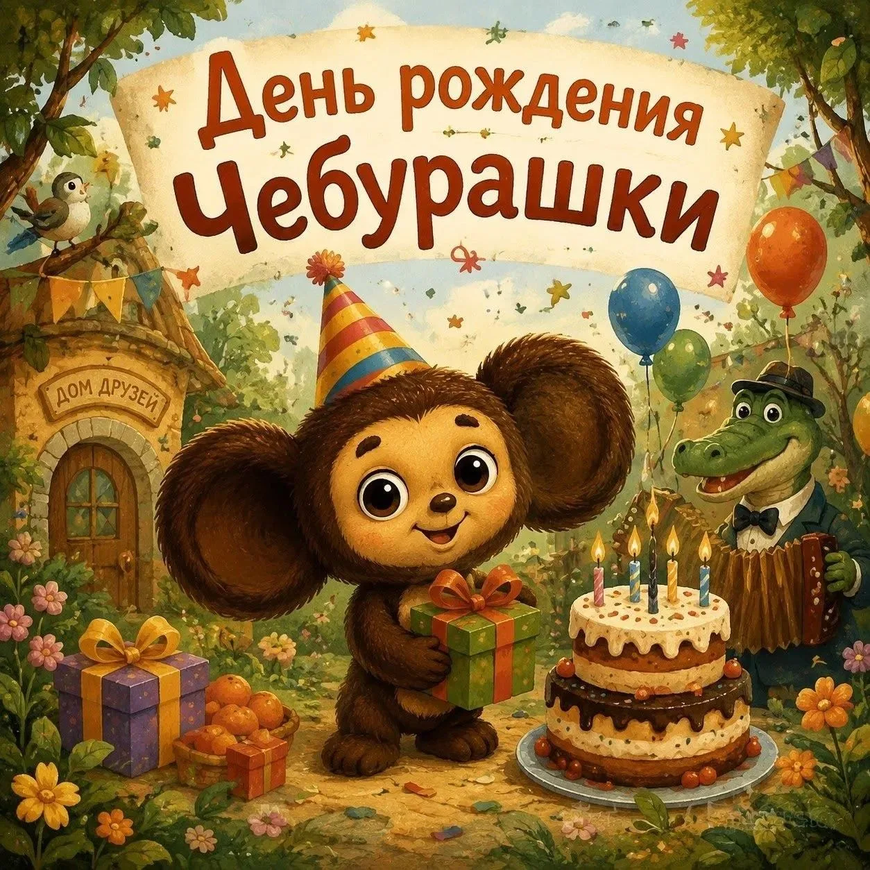 🧡📦 День рождения Чебурашки! 🎂🎈Вы знали, что у самого доброго друга всех детей сегод...