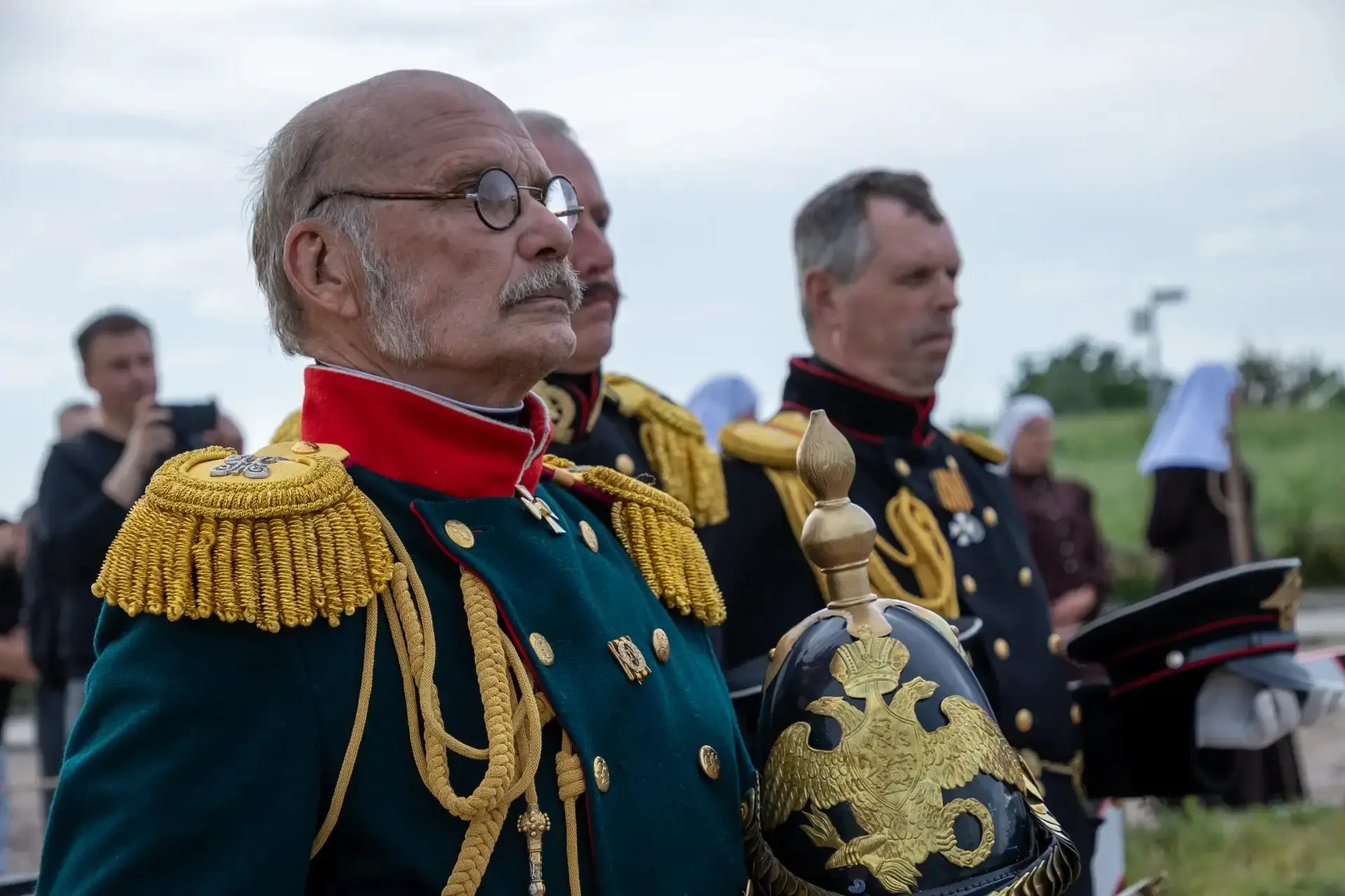 Реконструкция частей Руской армии 1855 года времен Крымской войны у нас в Севастополе в рамках акции