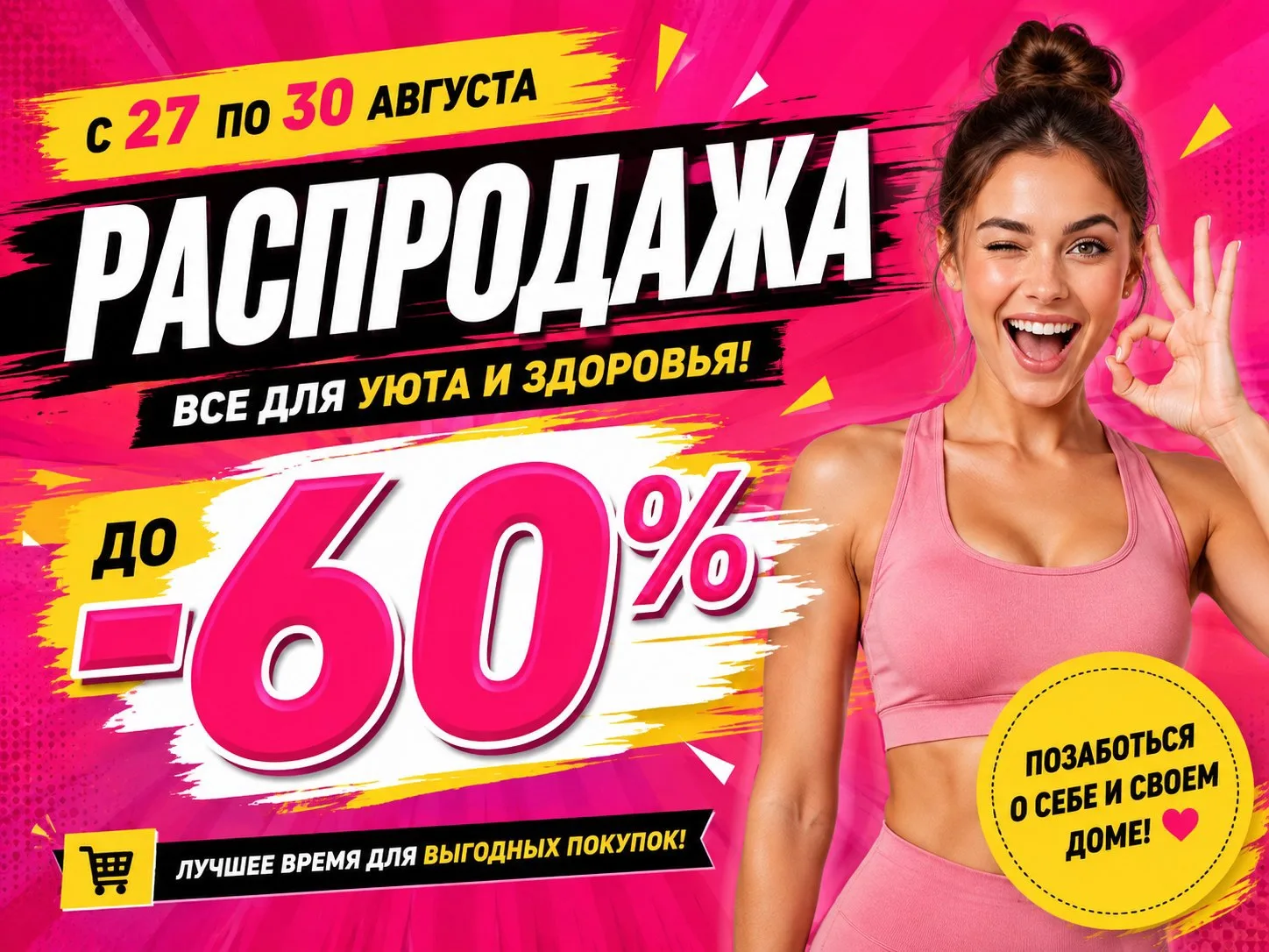 Сегодня началась распродажа для уюта и здоровья. Продлится она до 30 августа 😍