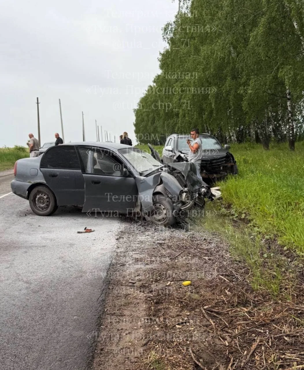 Фото с места ДТП.