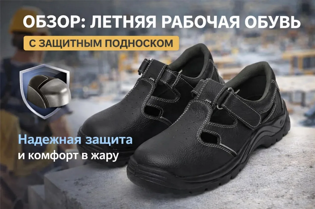 Обзор: летняя рабочая обувь с защитным подноском