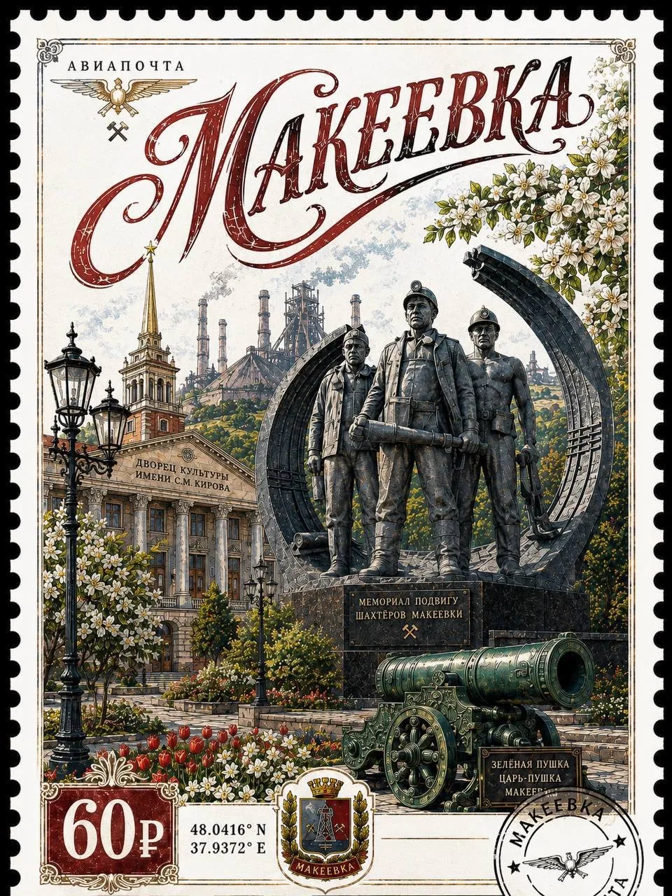 Если бы у городов Донбасса были свои марки 😁
