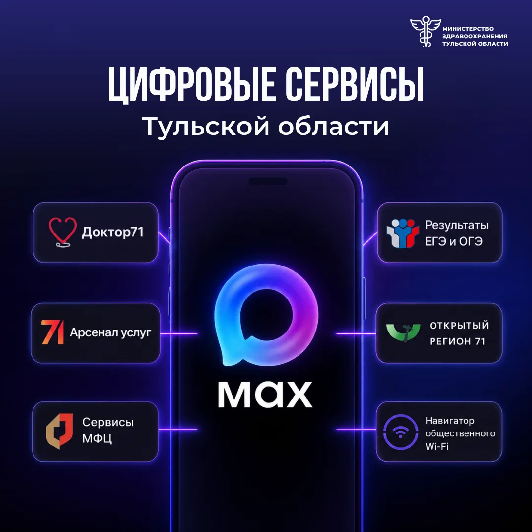 Все цифровые сервисы Тульской области — в одном боте MAX