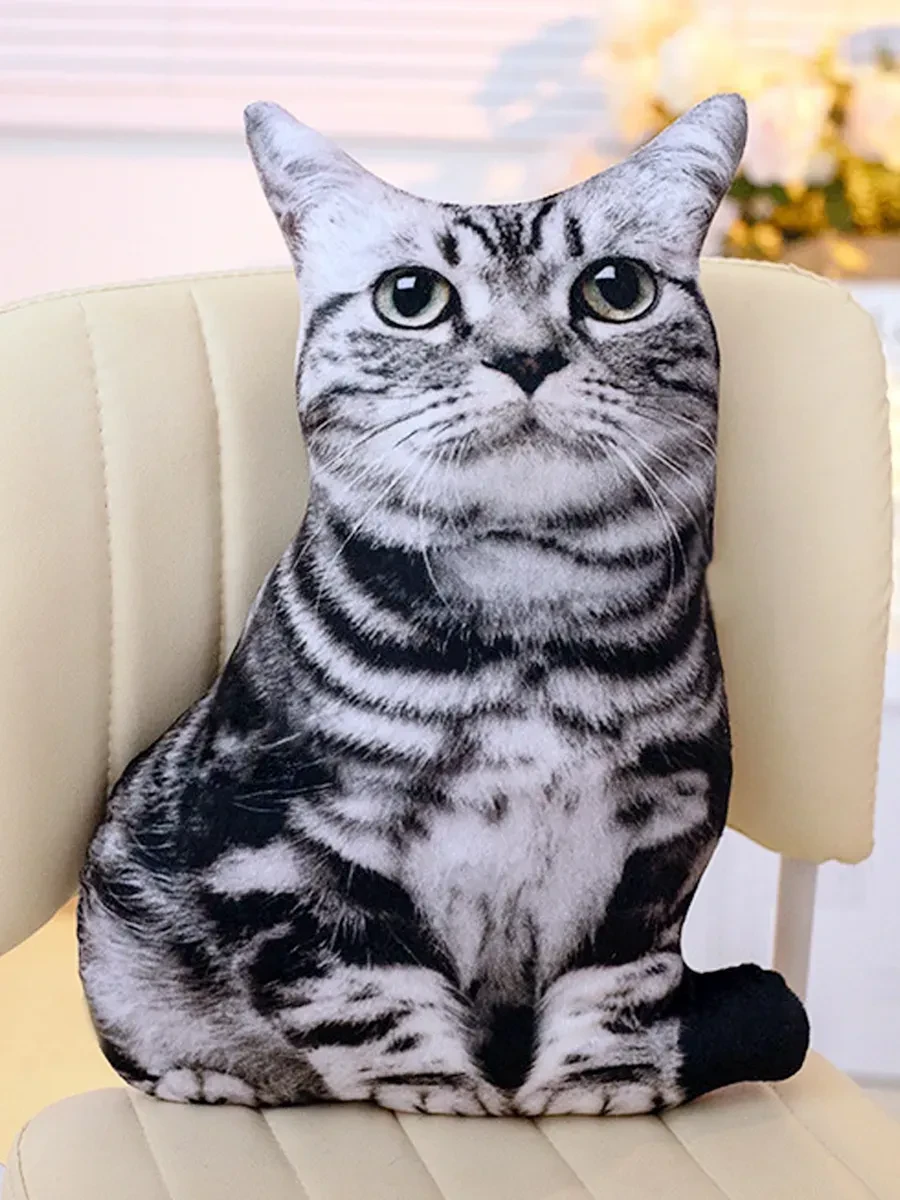 ⚡️ Мягкая игрушка кот подушка, 37 см, Хочу подушку