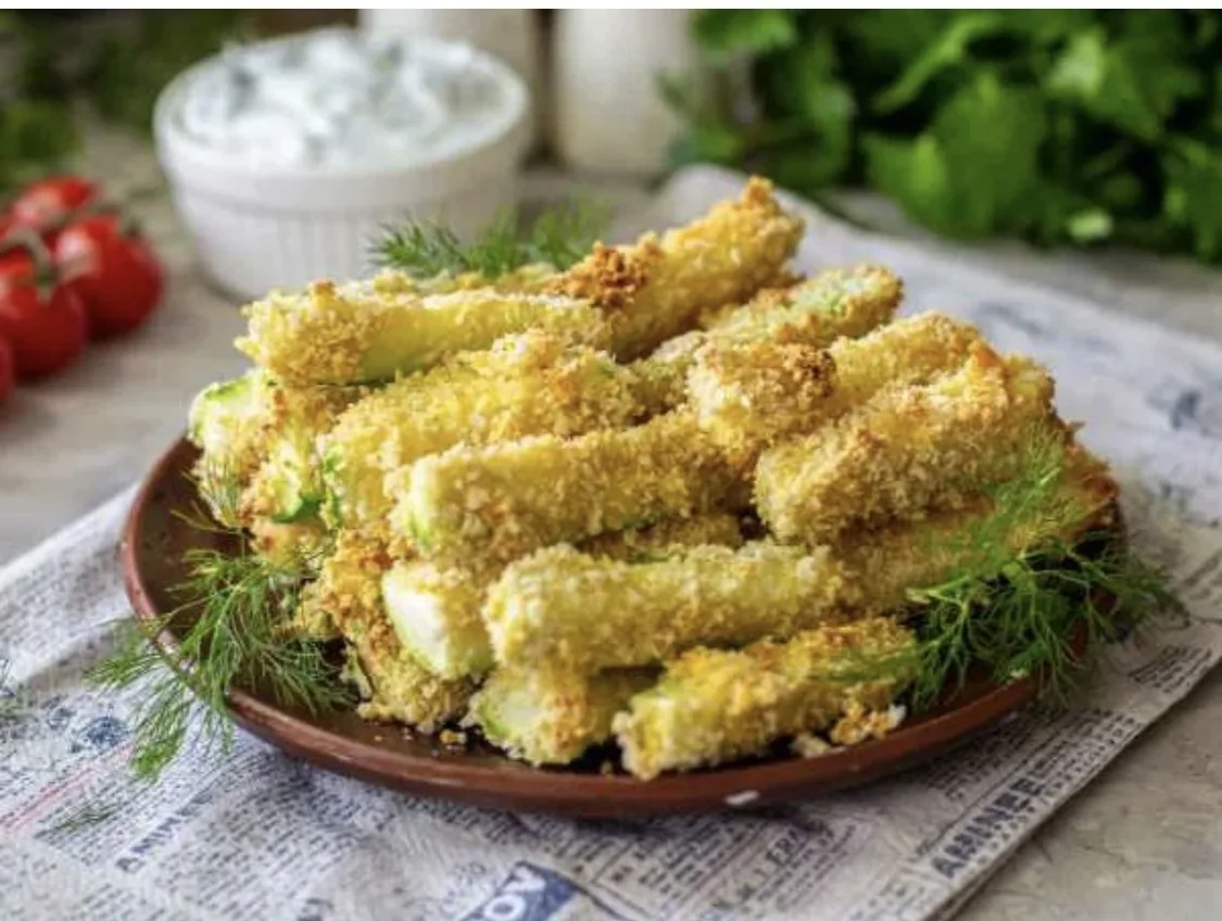 ♨️ С такими кабачками и мяса не надо. Интересный рецепт из  кабачков с моцареллой ийогуртовым соусом
