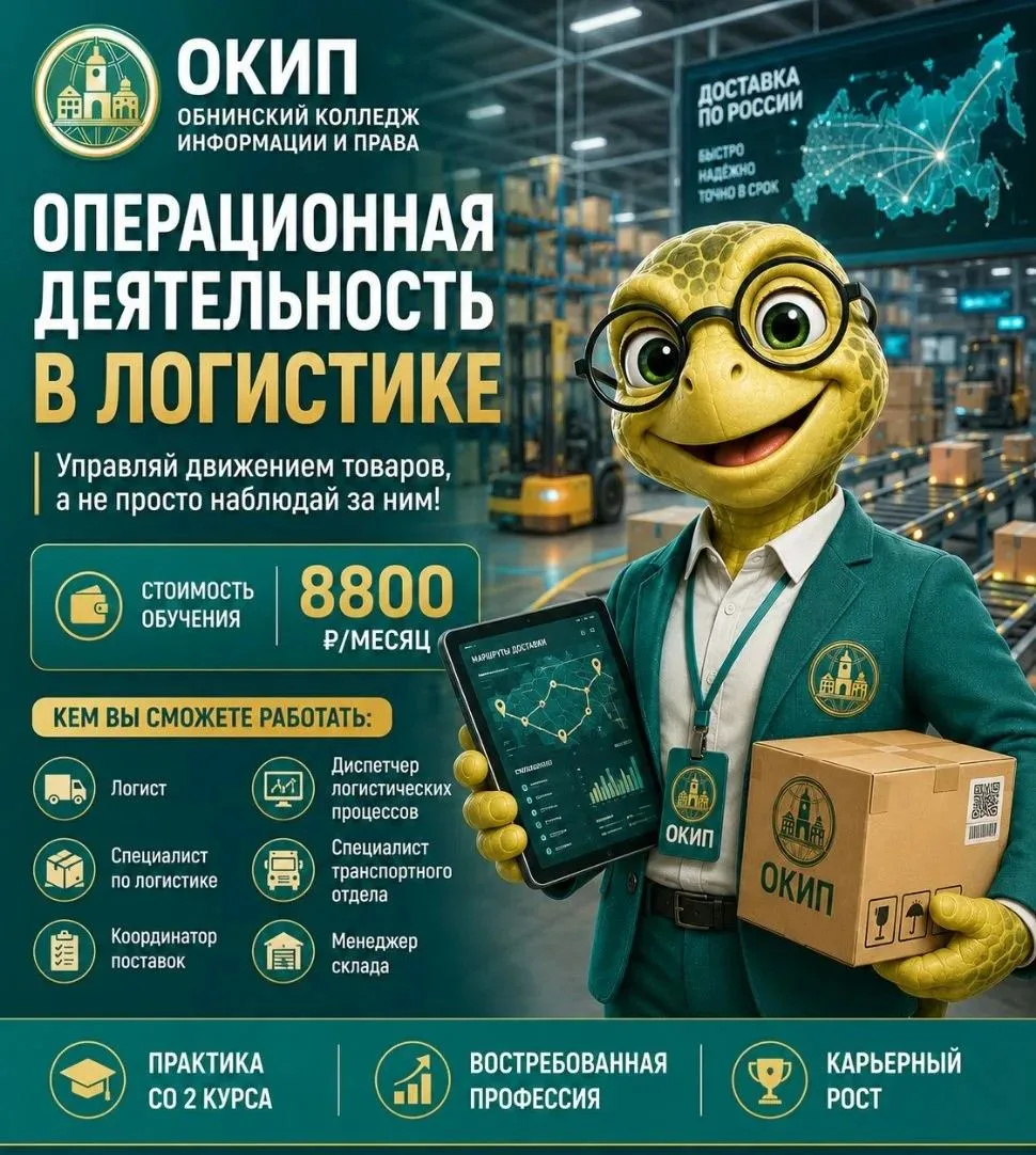 ✅ Обнинский колледж информации и права приглашает абитуриентов на направление «Операцио...