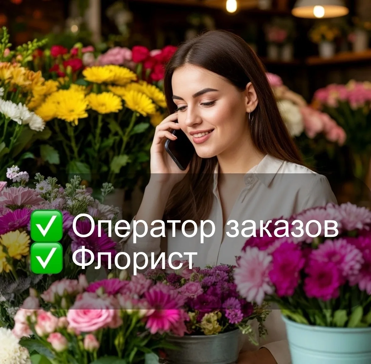 Цветочный магазин «Садовые феи»набирает на постоянную работу:

✅ оператора на приём заказов (с опыто
