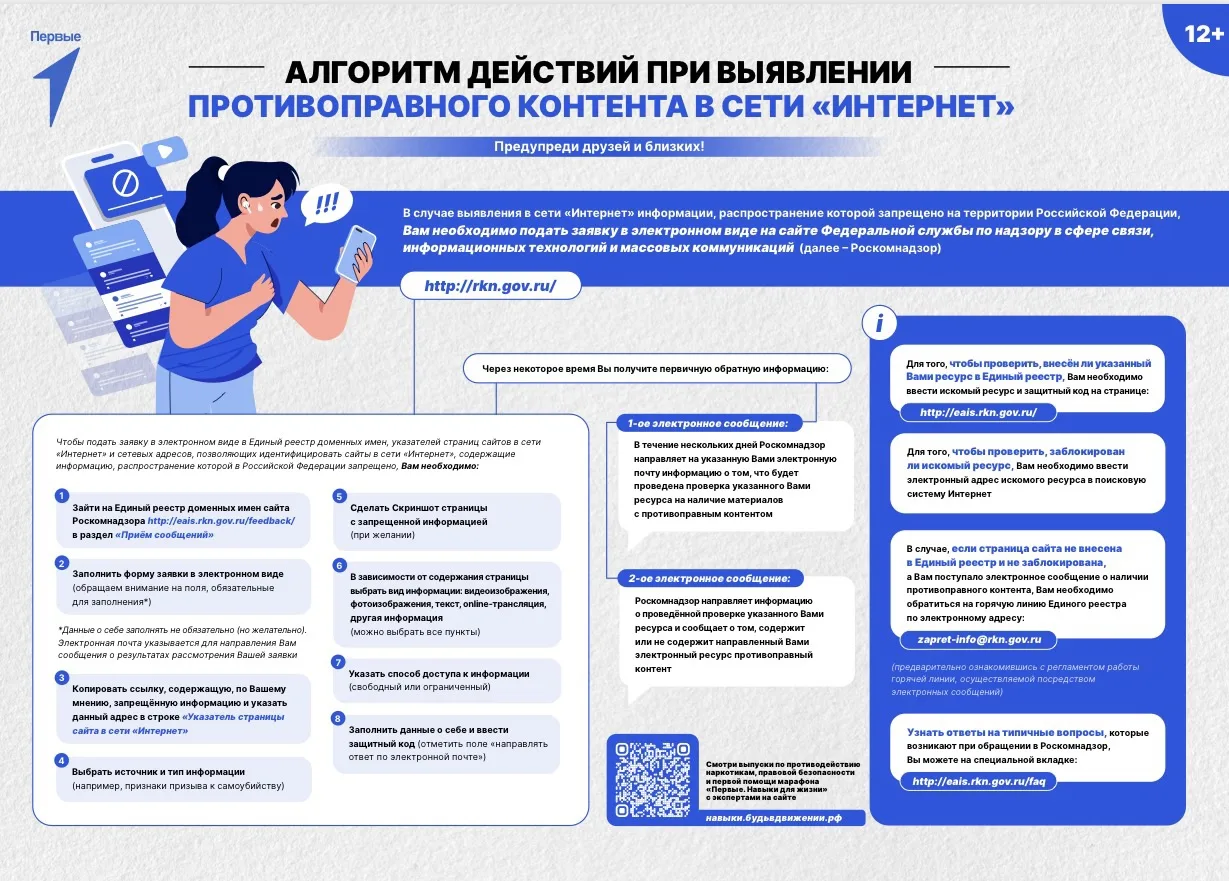 Если вы нашли в интернете информацию, которая нарушает закон Российской Федерации (проп...
