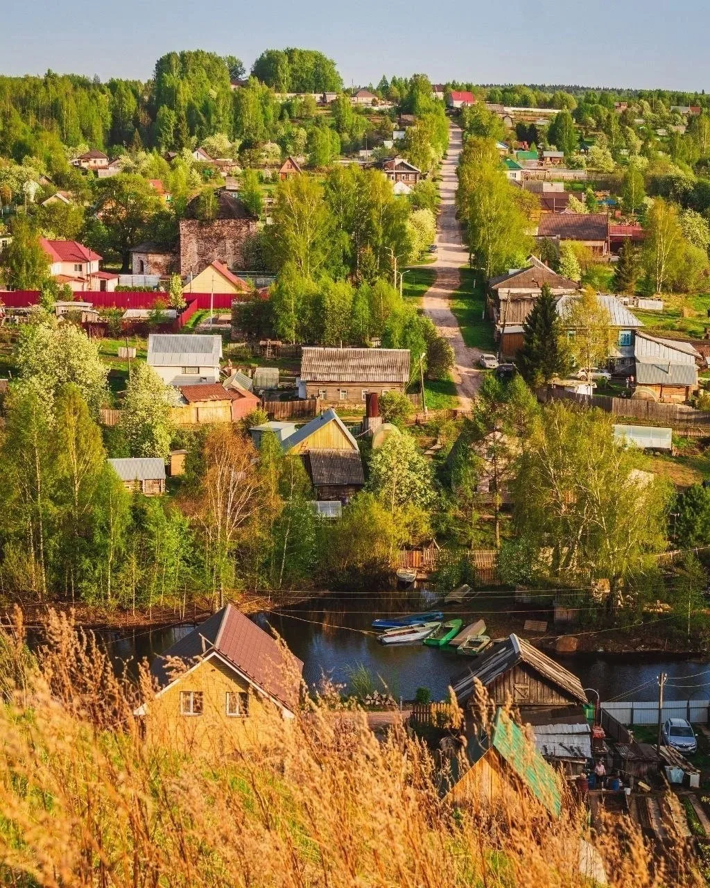Вечер в селе Пыскор, Пермский край