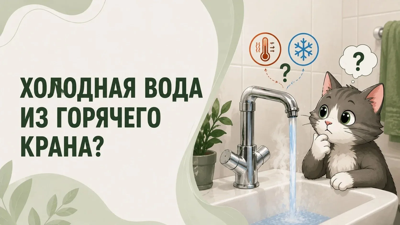 🚿 Холодная вода из горячего крана? Или наоборот?