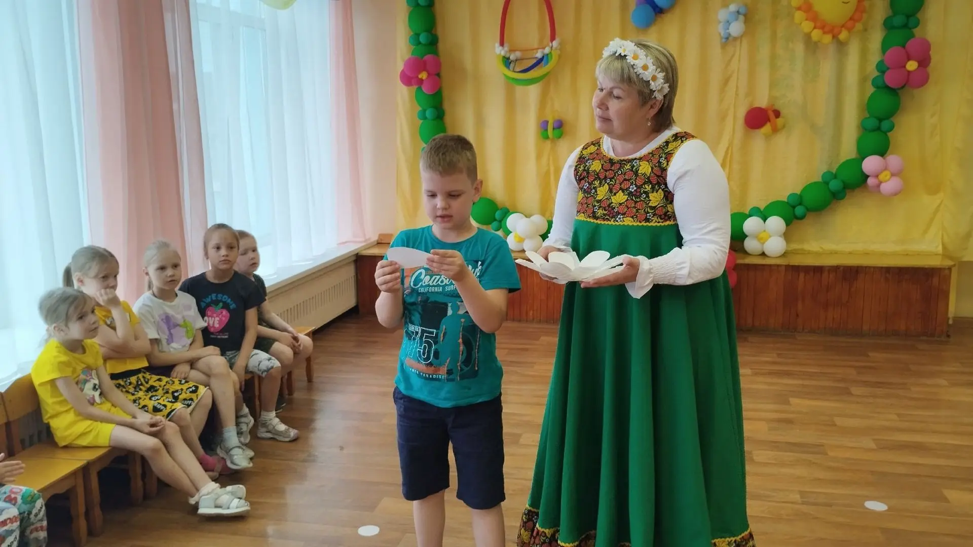 🌼Сегодня для детей нашей группы было организовано  мероприятие «Ромашка счастья», где главным герое