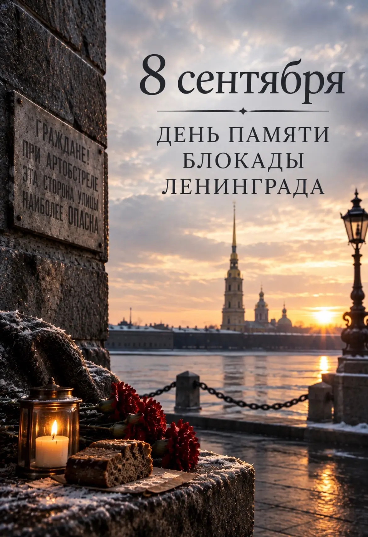 8 сентября — День памяти жертв блокады Ленинграда.