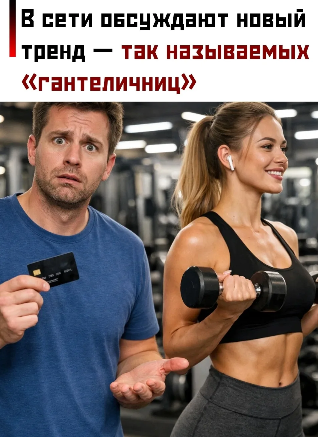 🏋 Они предлагают мужчинам совместные походы в спортзал.