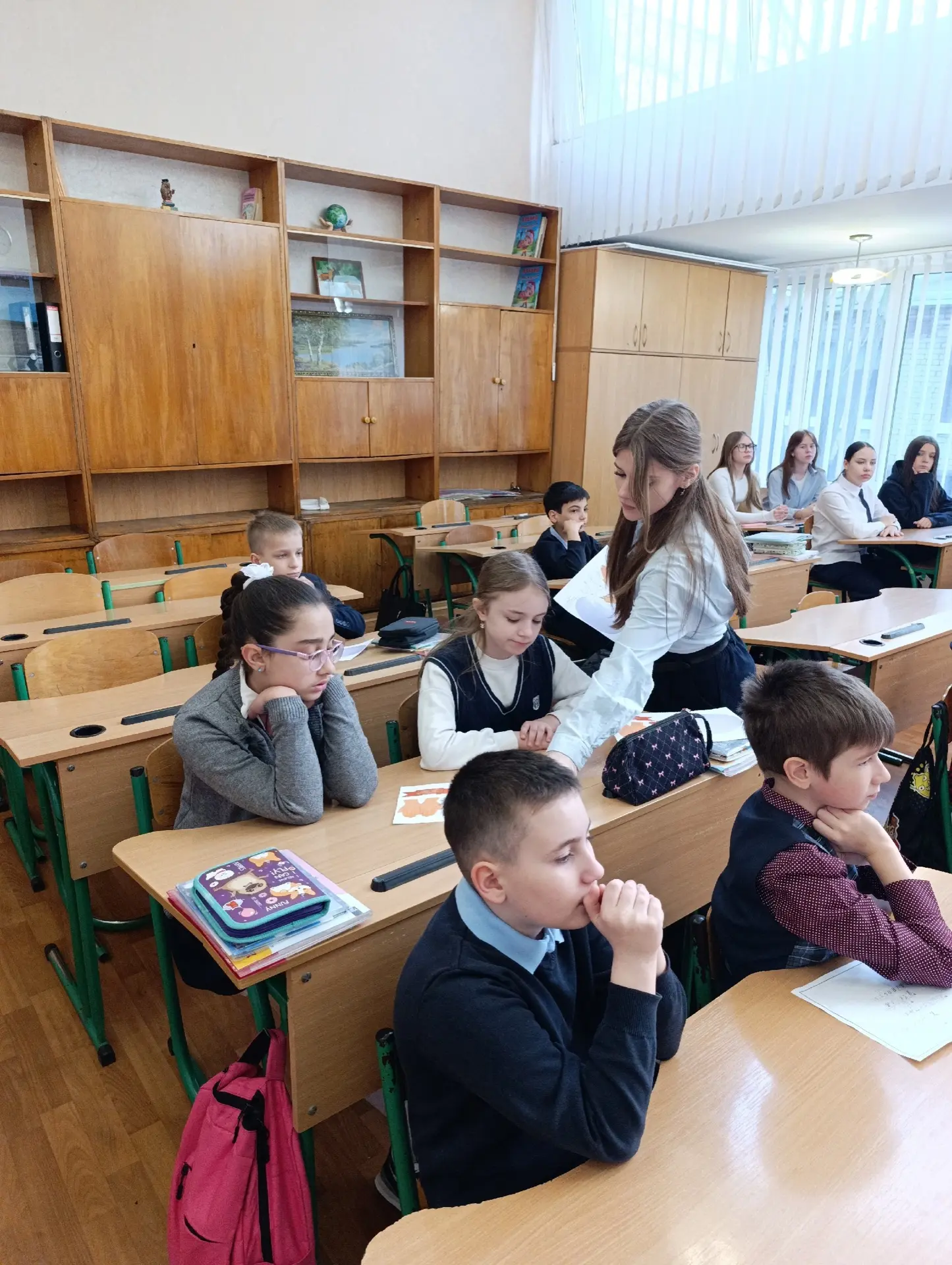 Сегодня ученицы 8‑А класса провели мероприятие для 3‑А класса на тему «Чернобыльская катастрофа. Оди