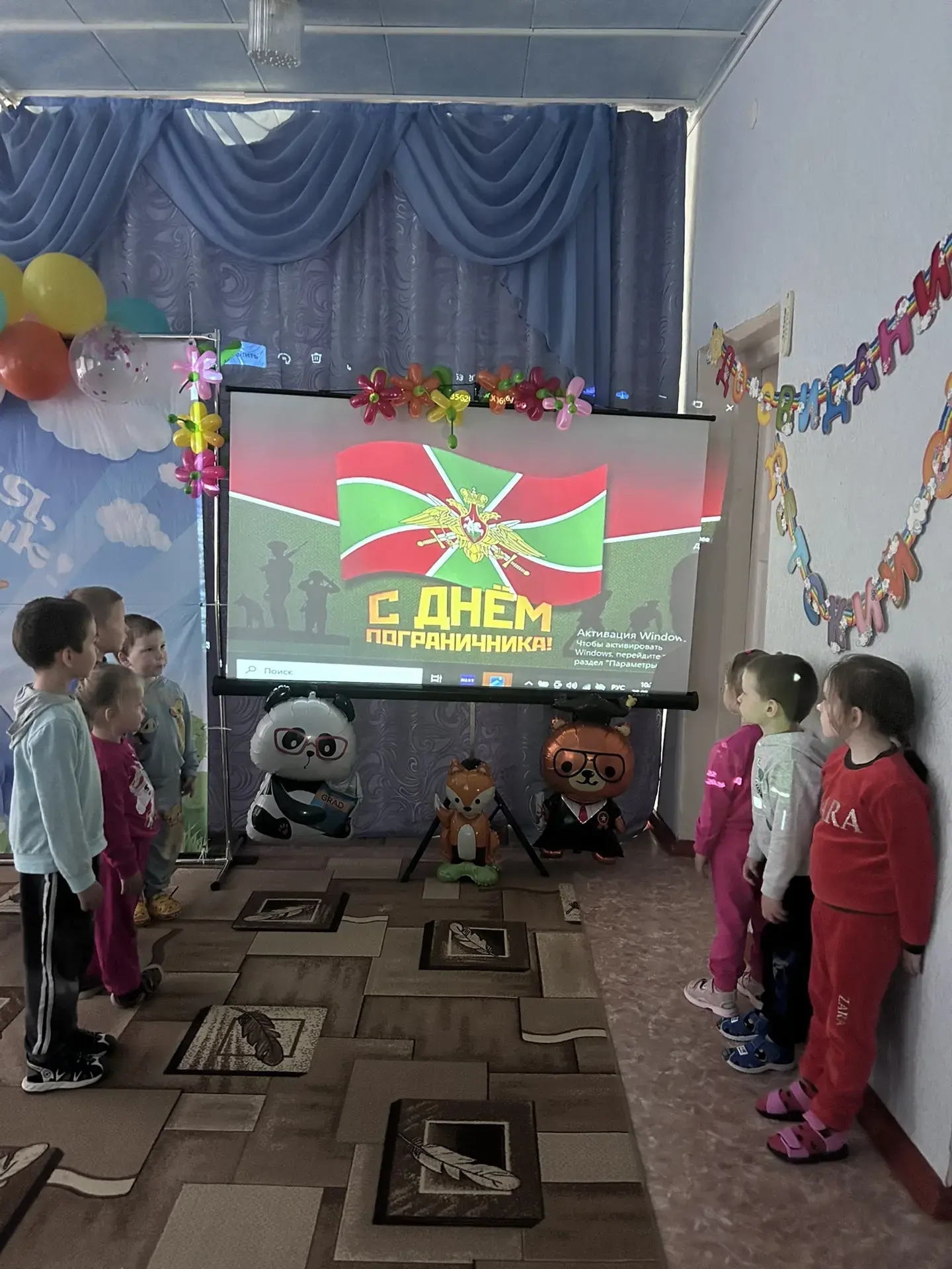 В детском саду хутор Николаев МБОУ Николаевской  ООШ прошел 28 мая День пограничника!