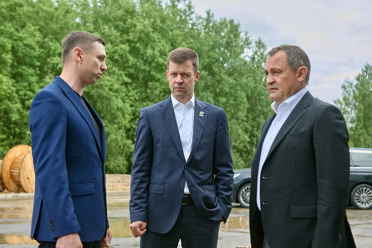 Вместе с председателем Московской областной Думы Игорем Юрьевичем Брынцаловым посетили строящийся пр