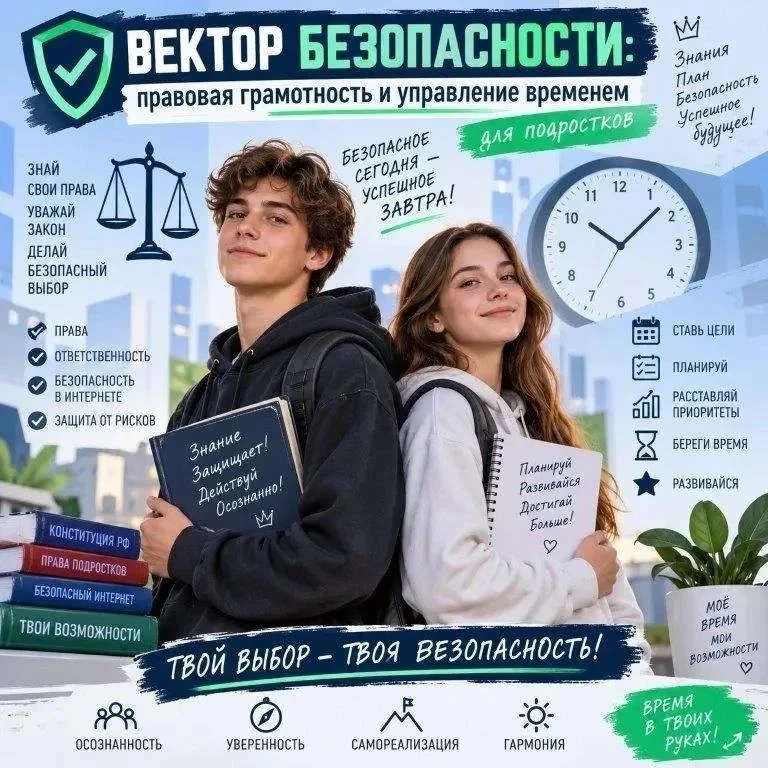 📋 Тренинг для подростков по правовой грамотности и управлению временем прошел в иркутс...