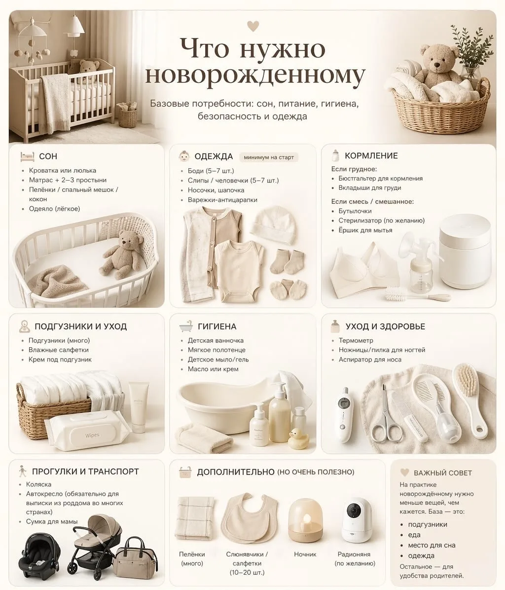 Что нужно новорожденному?
