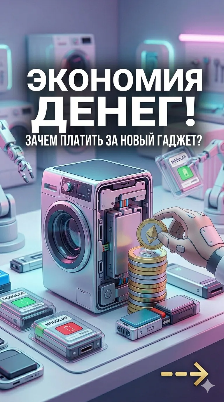 Забудь о кредитах на новый телефон! Ремонт — это выгодно.
Главная цель модульной революции — сделать
