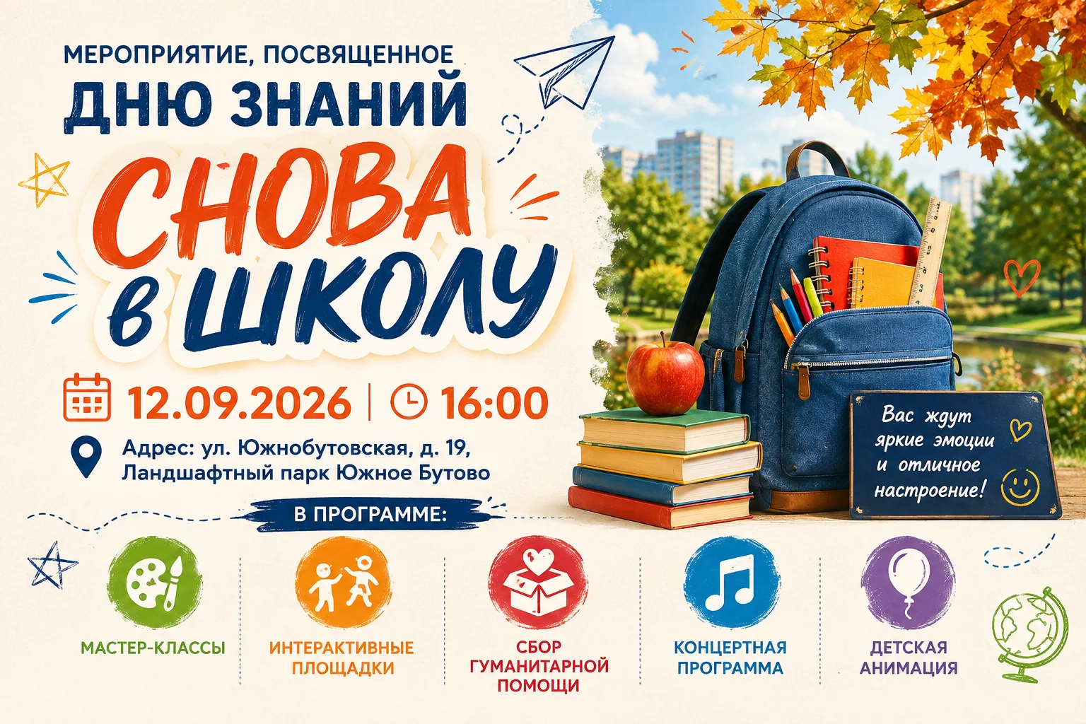 Мероприятие, посвященное Дню знаний "Снова в школу"! 📚🖊