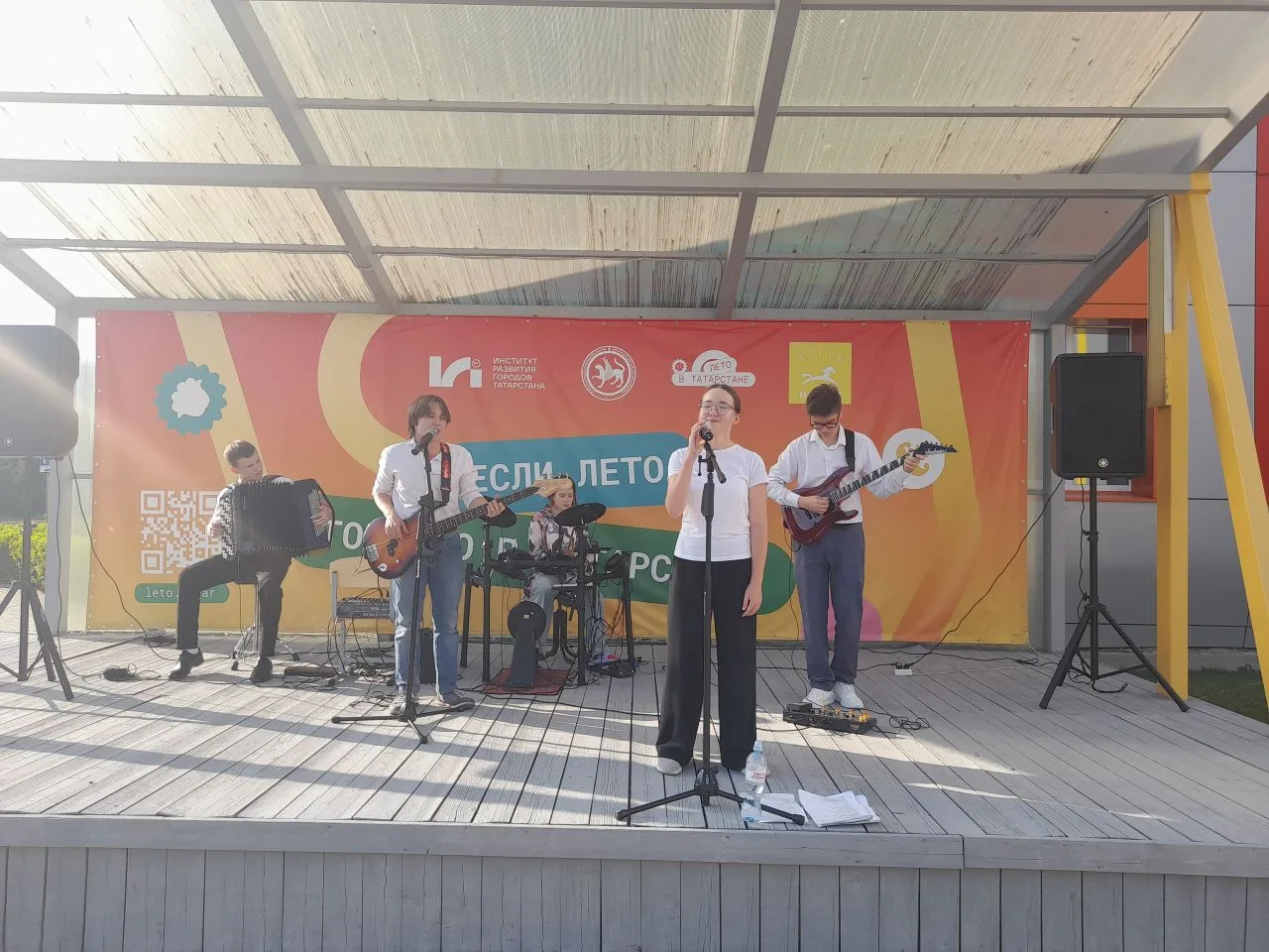 🎤9 июля в Музыкальном сквере, в рамках проекта "Лето в Татарстане" прошла музыкально-игровая програ