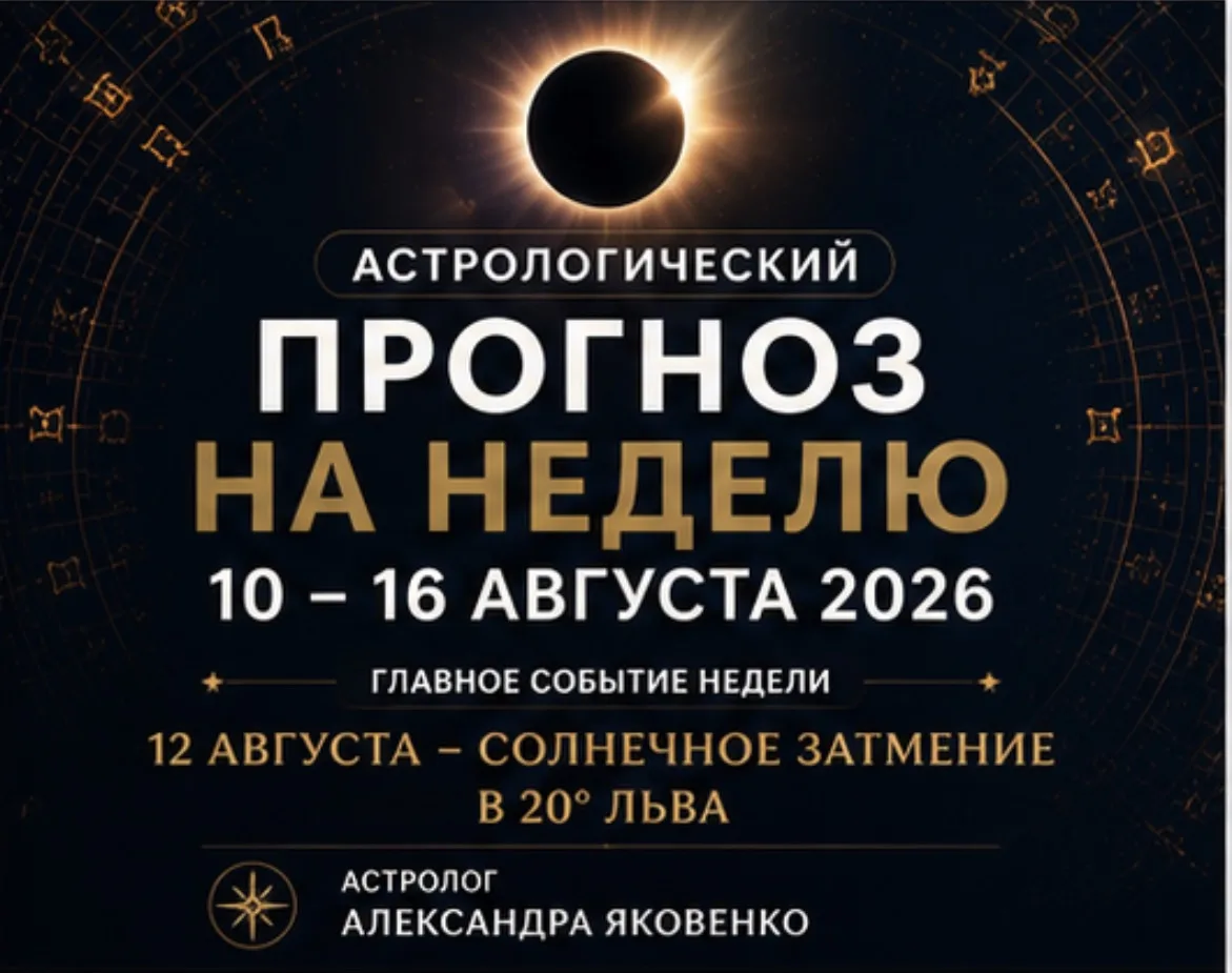 Астрологический прогноз на 10–16 августа 2026