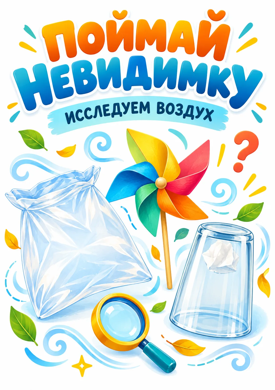 💨 ПОЙМАЙ НЕВИДИМКУ — ИССЛЕДУЕМ ВОЗДУХ