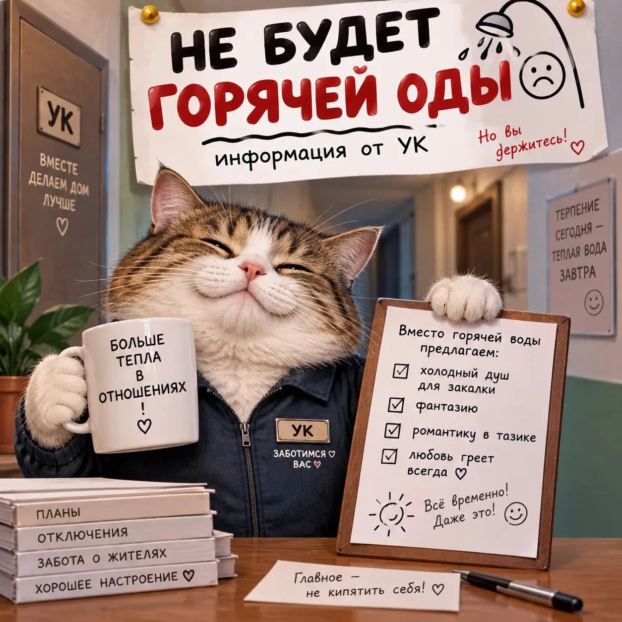 ❗️Внимание: не будет горячей воды!