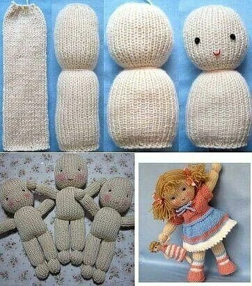 Куколка спицами