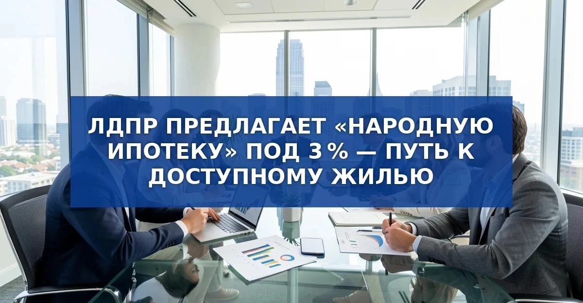Новая инициатива «Народная ипотека»: ставка 3 % для всех россиян