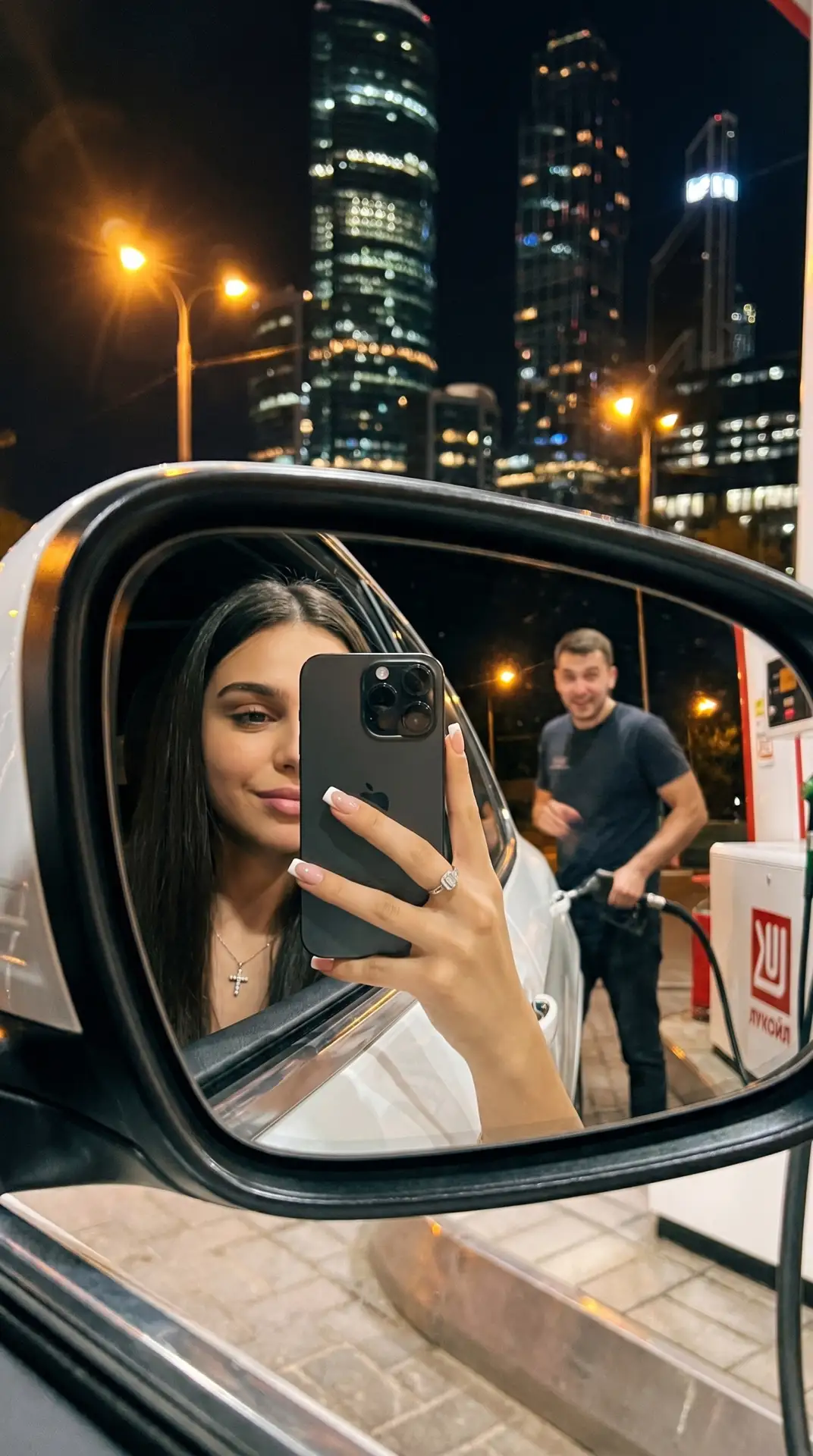 🚗 Когда даже заправка становится фотостудией