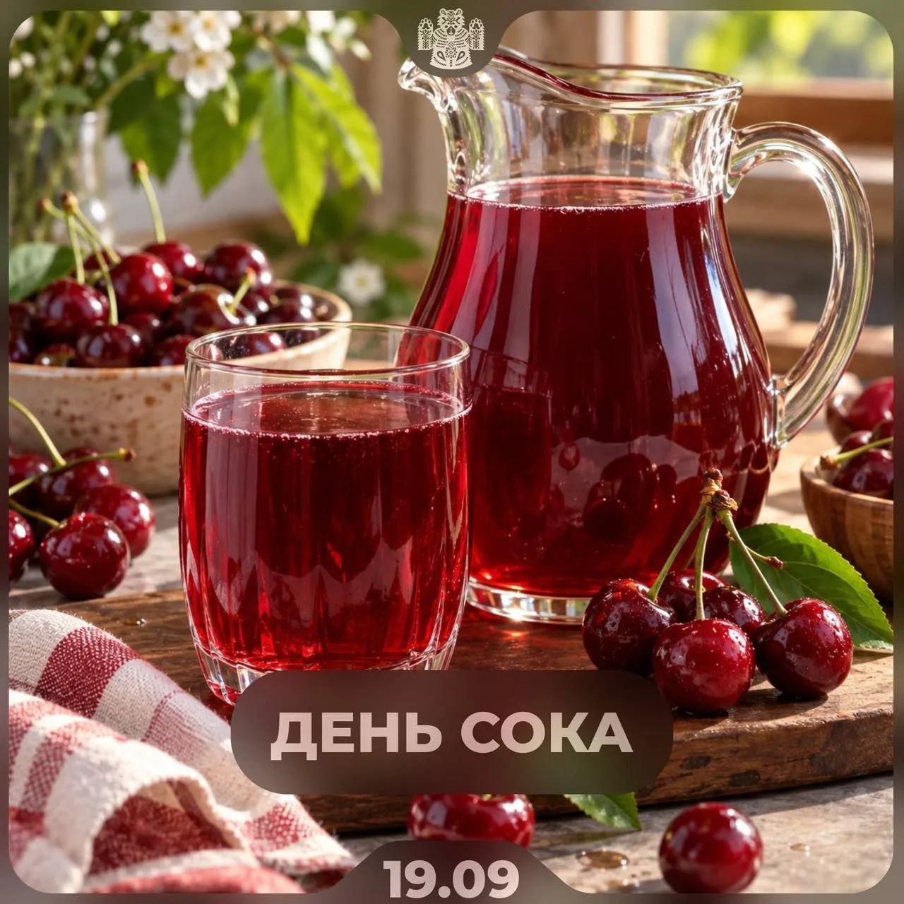 Сегодня отмечается День сока. В качестве праздничного плана предлагается пить вишневый ...