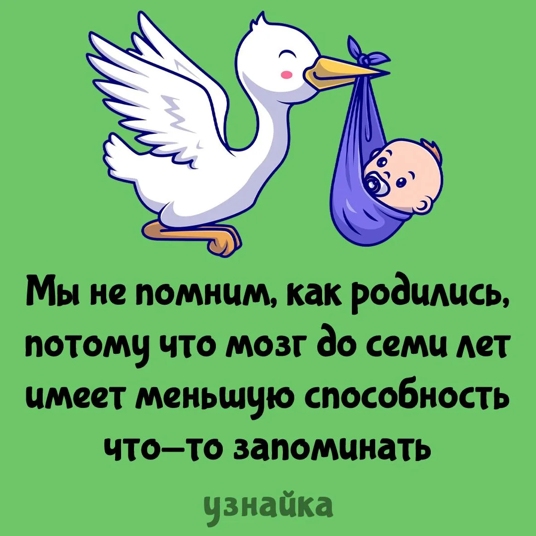 Я один помню, как родился? 😇