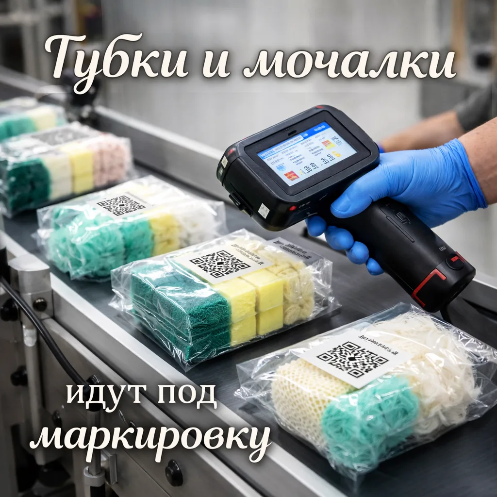 Маркировка губок и мочалок: пилот в Башкортостане прошёл успешно | Новости маркировки 2026