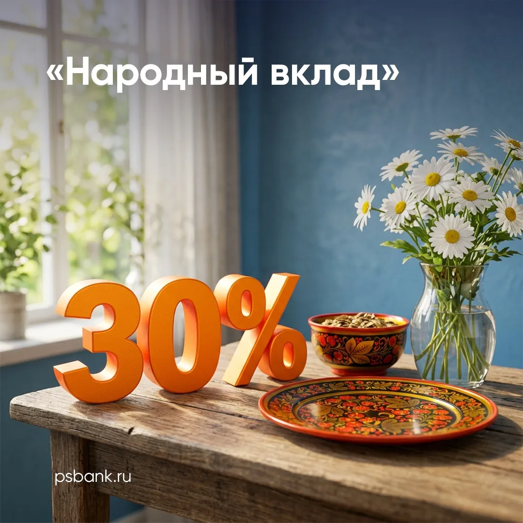 Мы вернули в депозитную линейку «Народный вклад» с доходностью 30%.
