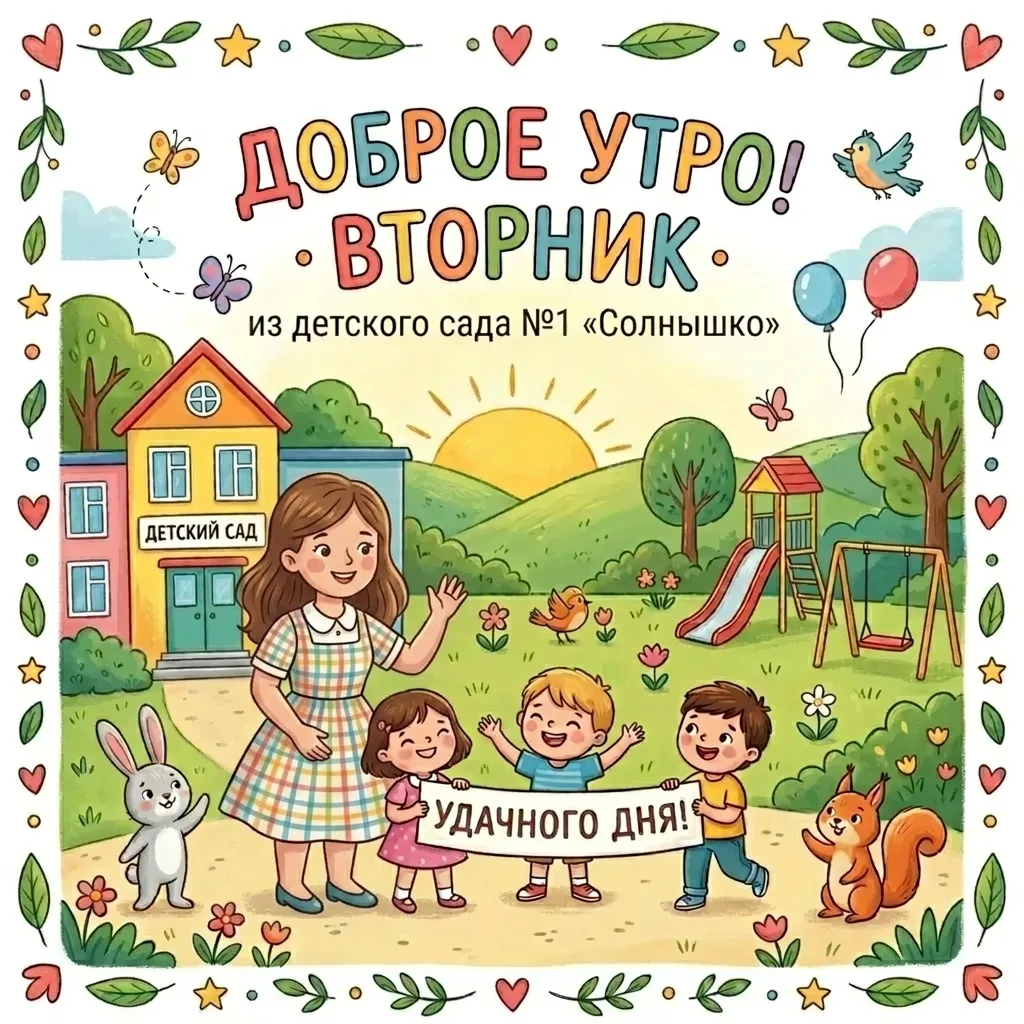 Уважаемые родители и дорогие коллеги! Добрый день.
Вторник — это отличный повод с новыми силами прод