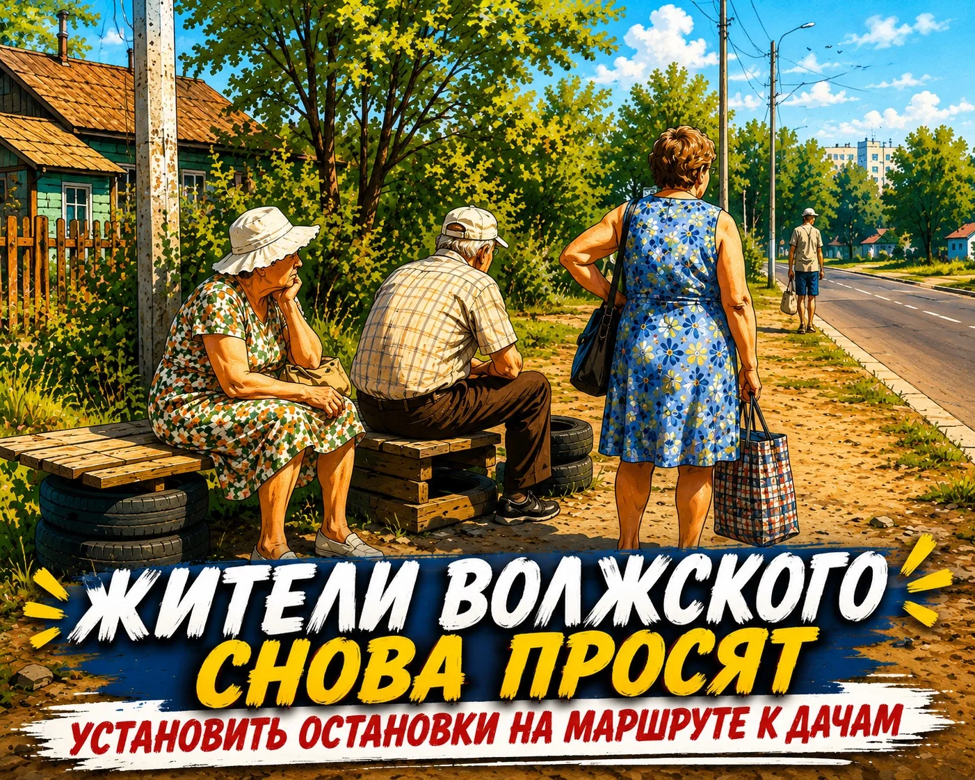 🚌 Дачники Волжского снова просят нормальные остановки

Жители города в очередной раз поднимают вопр