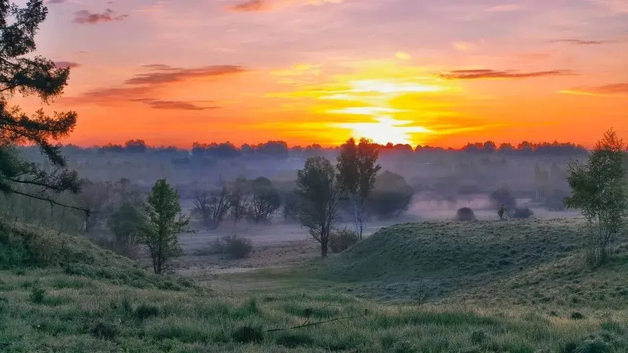 😍 Завораживающий рассвет над Брянщиной