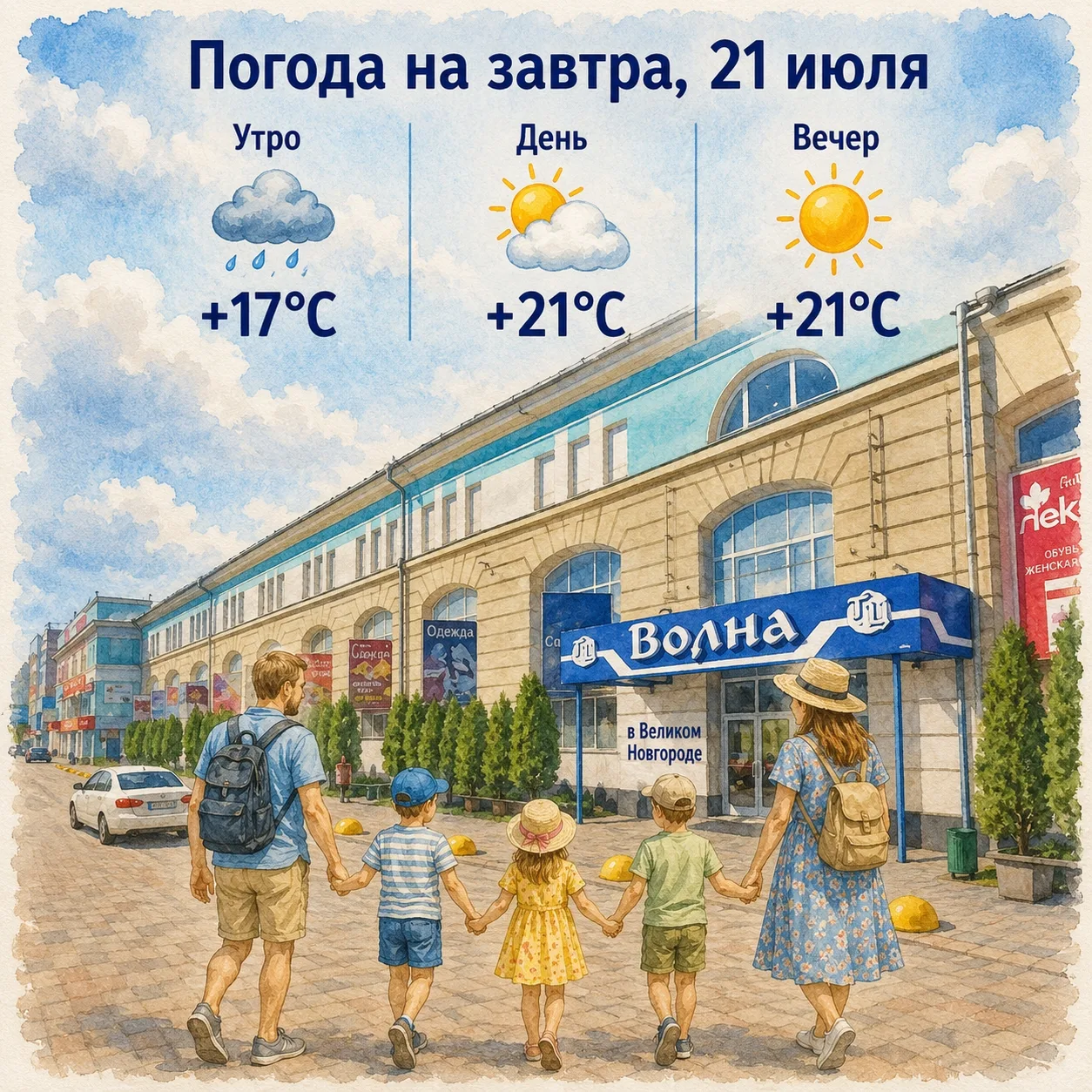 🌿 Как одеть ребёнка завтра, 21 июля?