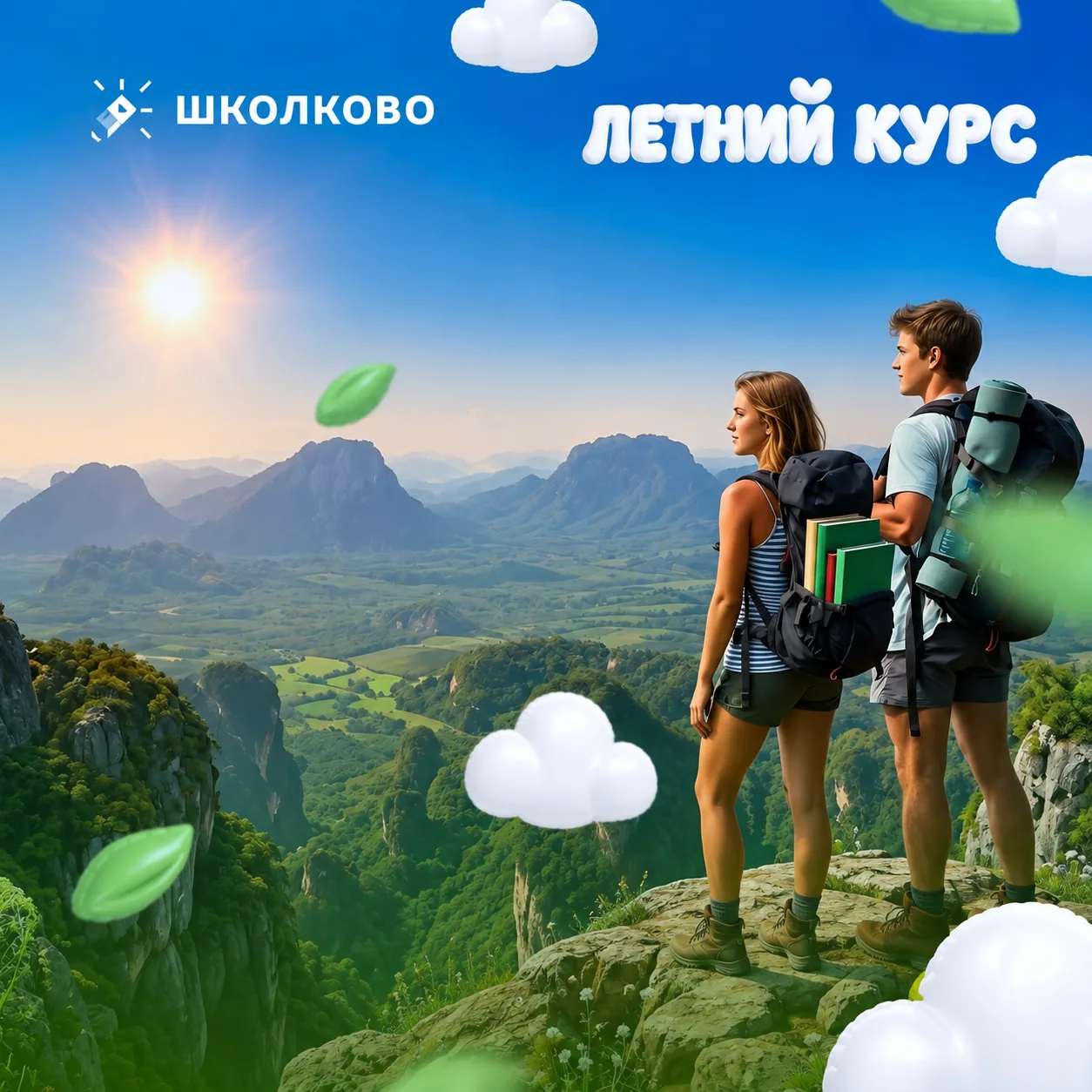 🙂 Пока большинство отдыхает, можно спокойно заложить базу к ОГЭ 

Летний курс — это возможность без