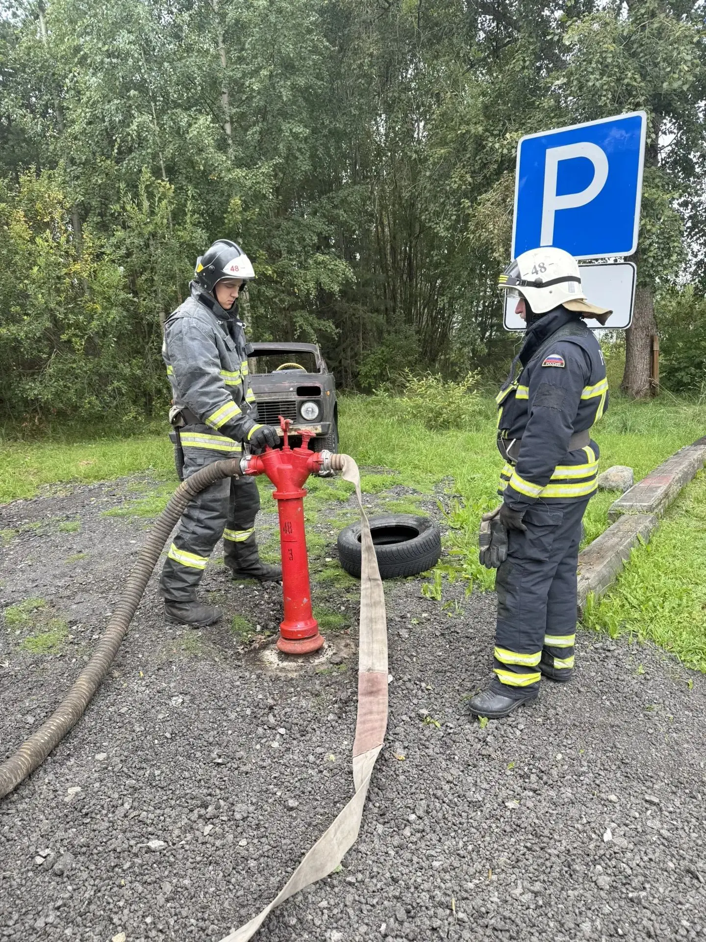 🔥личный состав ПЧ-48 п. Пряжа, подведомственный Государственному комитету Карелии по о...