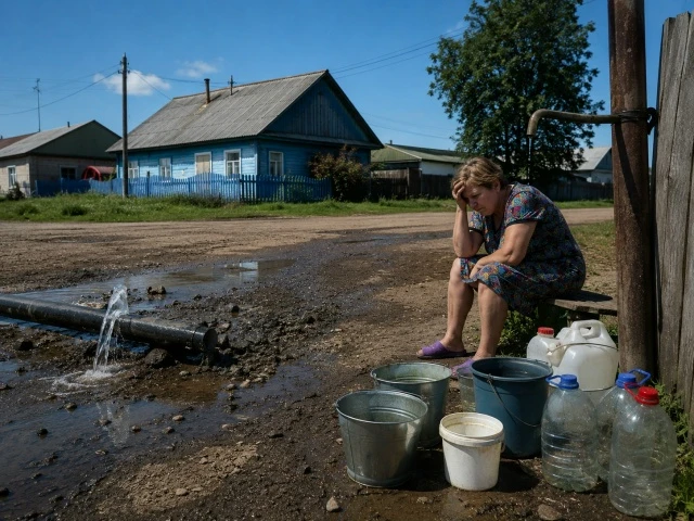💧 Жители посёлка Украинского уже несколько недель остаются без нормального водоснабжения