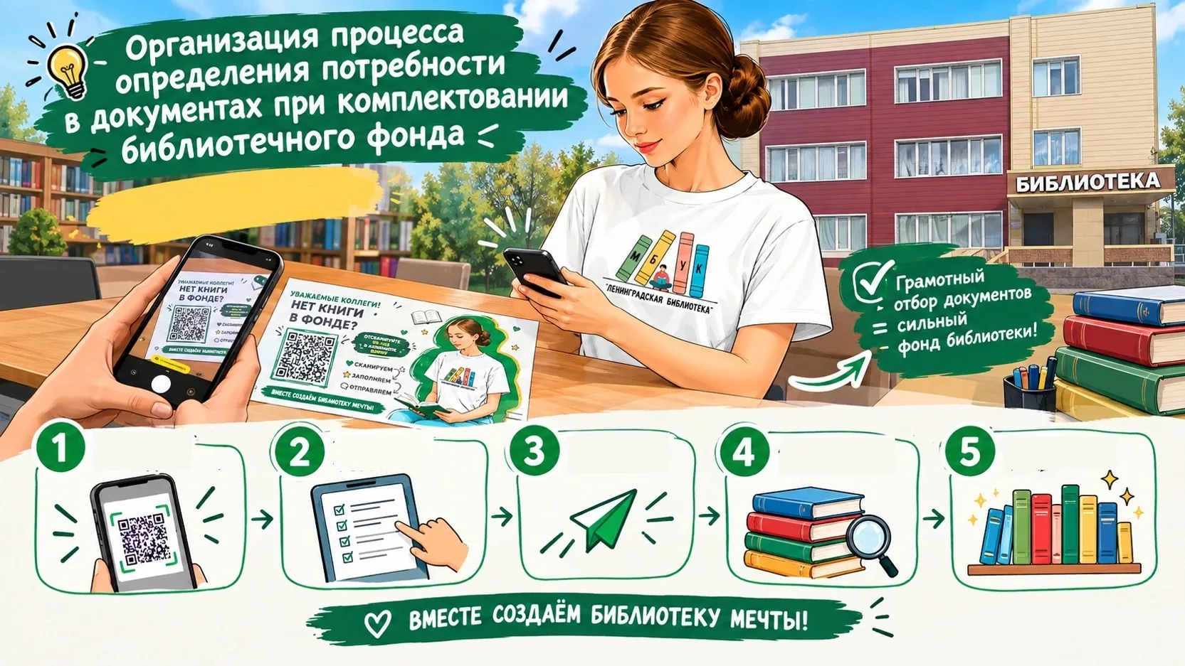 📍Бережливые технологии - эффективной библиотеке