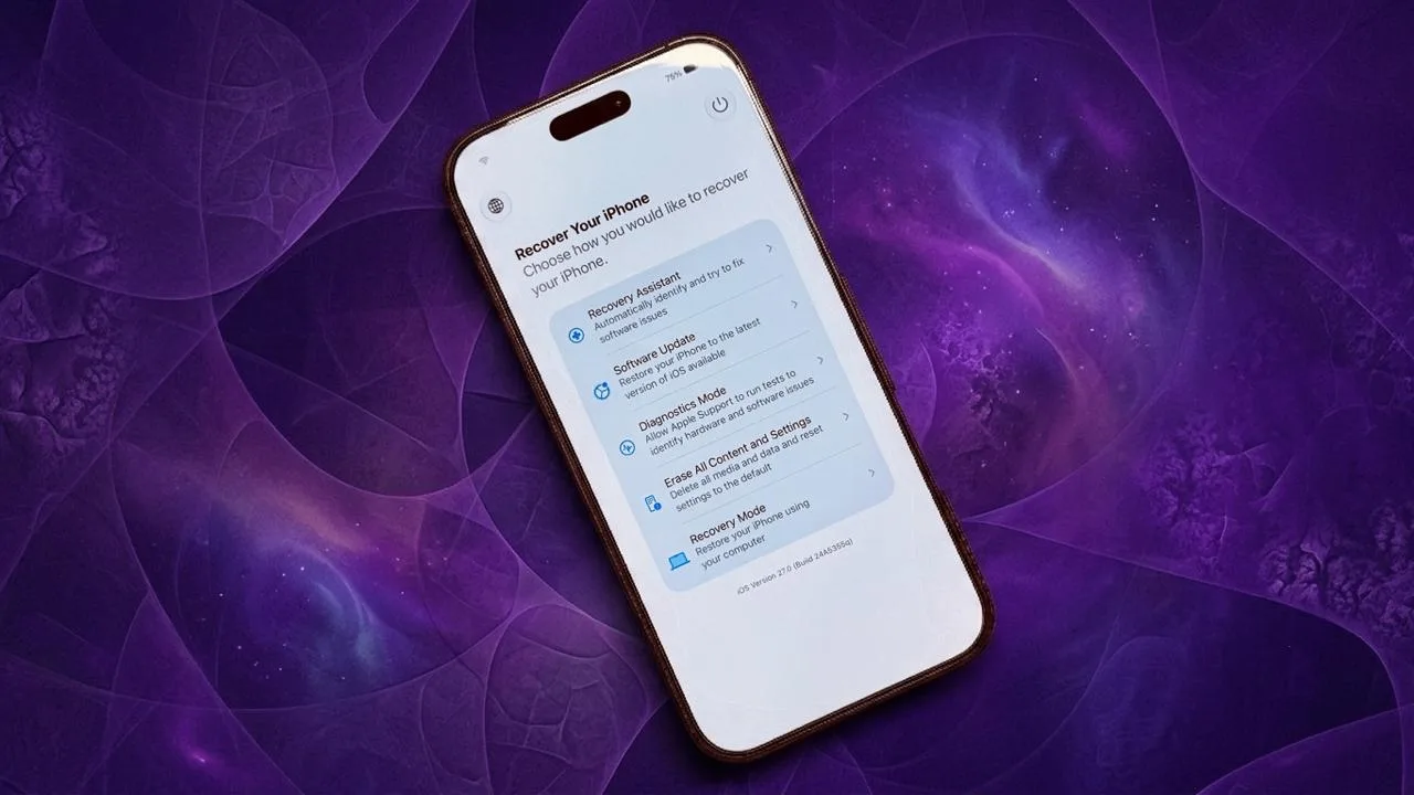 iPhone теперь чинит себя сам? В iOS 27 появился режим восстановления как на Mac

Самым незаметным, н