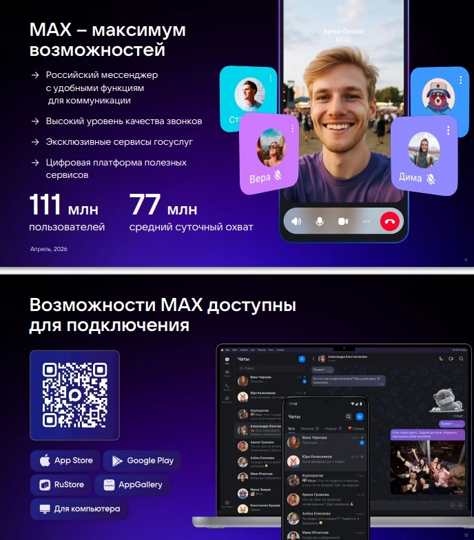 Информация о подключении магазинов к Цифровому ID MAX

МАХ – национальный мессенджер. Принято Федера