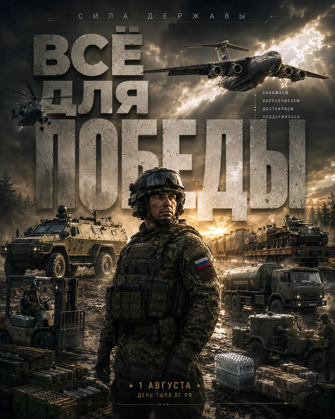1 августа – День Тыла Вооружённых Сил Российской Федерации 🇷🇺