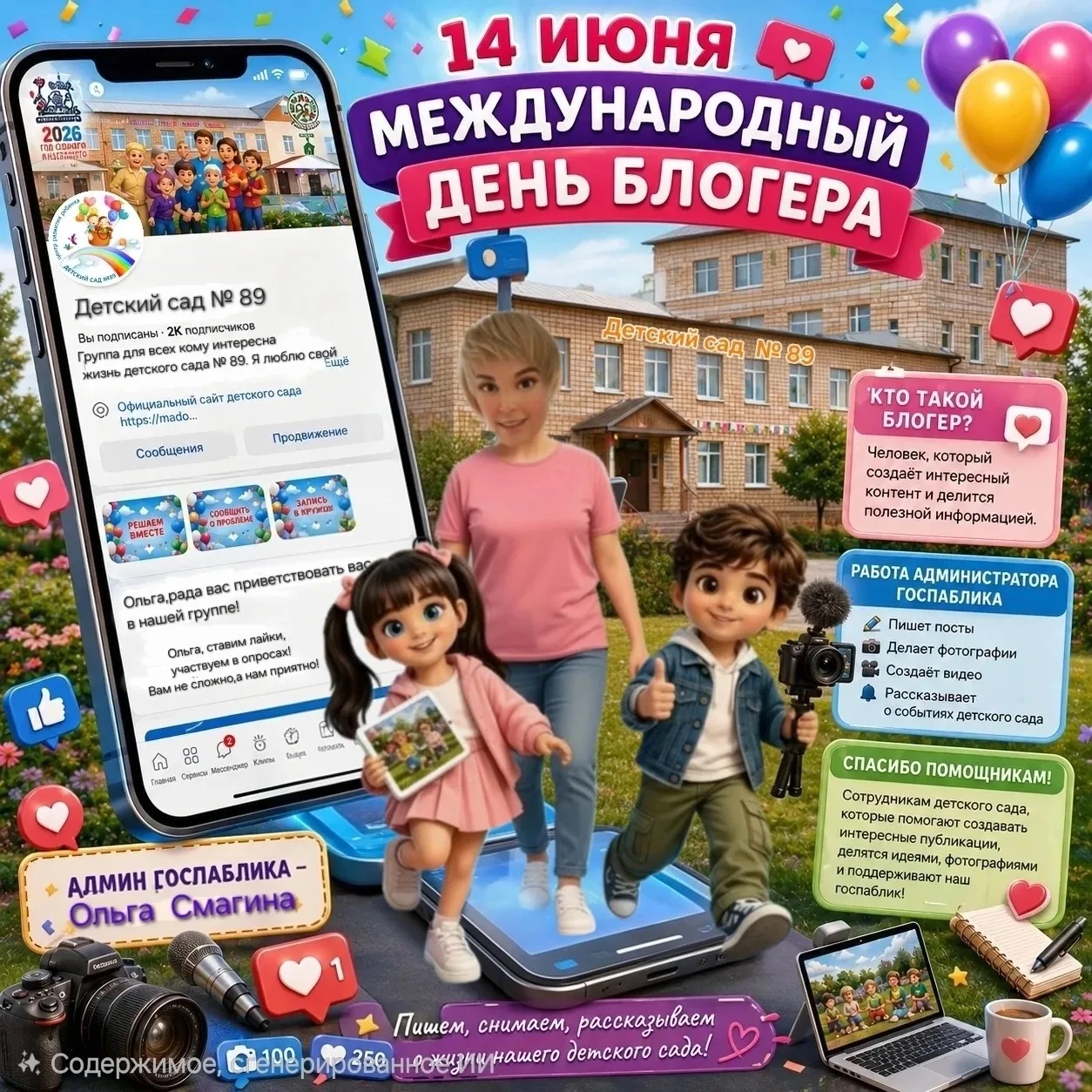 🌟 14 июня — Международный день блогера! 🌟
Сегодня отмечается праздник людей, которые рассказывают 