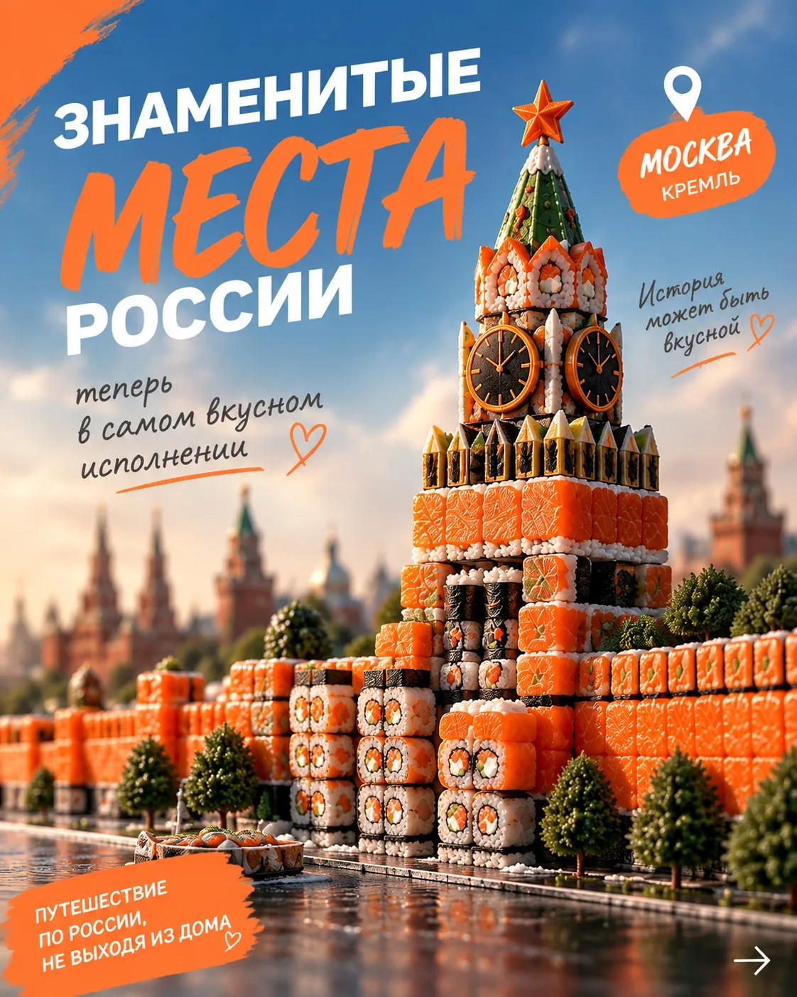 🇷🇺 Знакомые места в необычном исполнении!