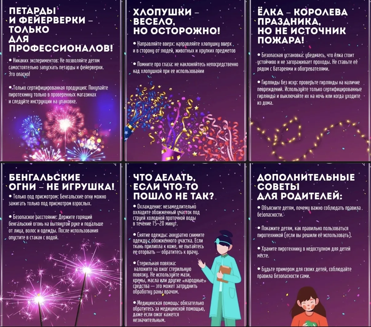 ✨Как сделать праздник безопасным?    Новый год — время волшебства, радости и, конечно же, красоты! Н