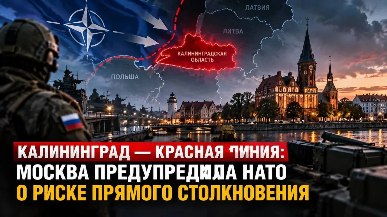 ‼️🇷🇺 Калининград — красная линия: РФ предупредила НАТО о риске прямого столкновения